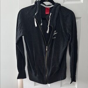 Nike Charcoal Zip-Up Hoodie